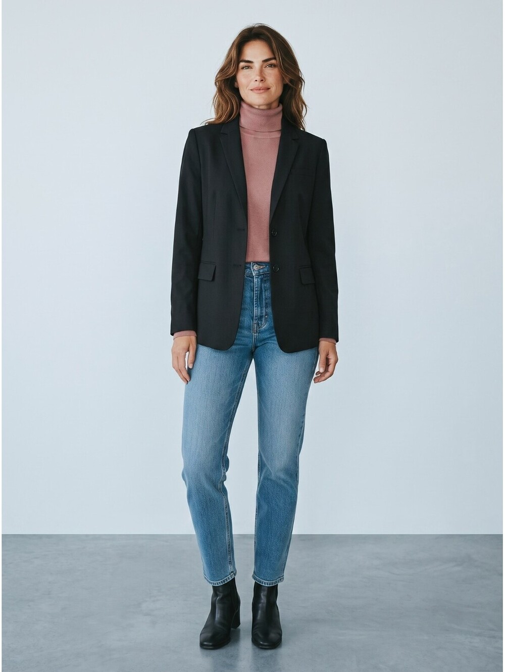 Banana Republic EUC Wool Blazer-Size 12-Black